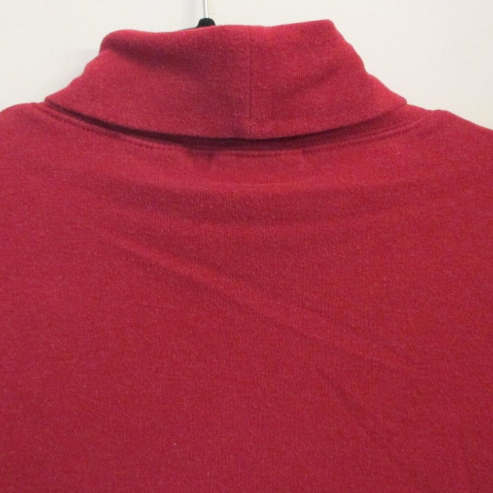 St. John's Bay Men's Long Sleeve Turtleneck, Burgundy, Size M - Picture 5 of 8